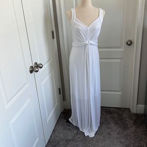 Like new Motherhood Maternity white maxi size M. Short slip attached underneath.
